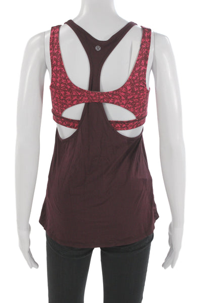 Lululemon Womens Purple Scoop Neck Sleeveless Athletic Tank Size 4