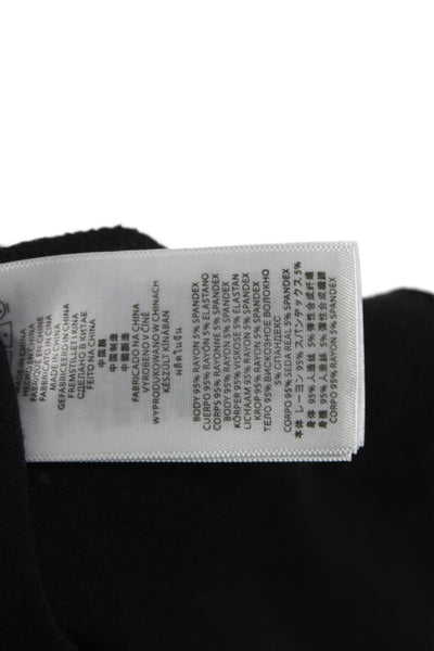 Michael Michael Kors Womens Halter Sleeveless Tunic Blouse Black Rayon Size M