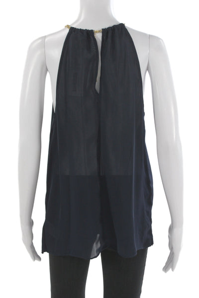Michael Michael Kors Womens Blue Halter Tunic Sleeveless Size 6