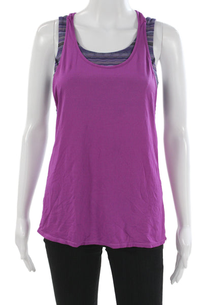 Lululemon Women Basic Sleeveless Scoop Neck Purple Tank Size 4