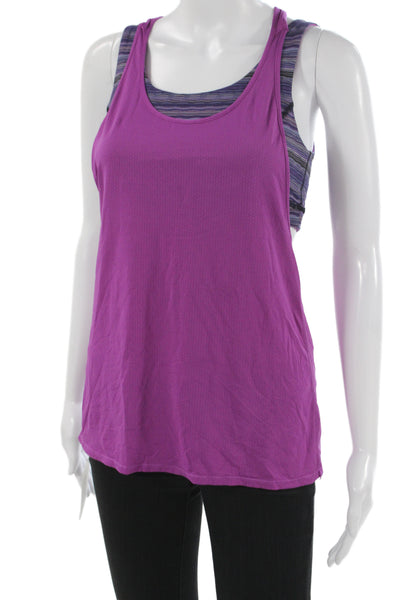 Lululemon Women Basic Sleeveless Scoop Neck Purple Tank Size 4