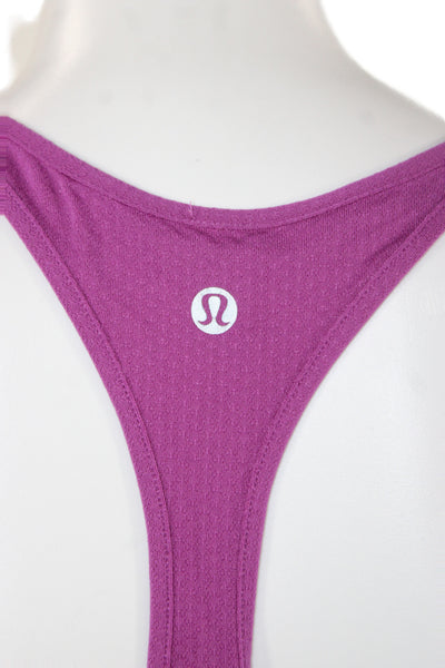 Lululemon Women Basic Sleeveless Scoop Neck Purple Tank Size 4