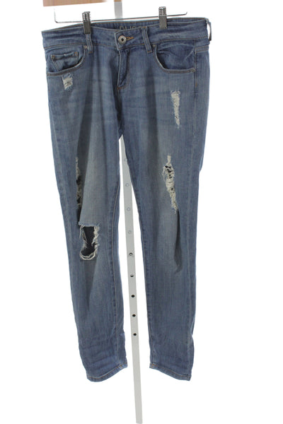DL1961 Women Skinny Jeans Blue Mid Rise Button Size 26