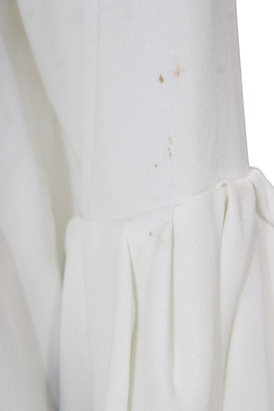 Zara Women Basic White Long Sleeve Round Neck Blouse Pullover Size M