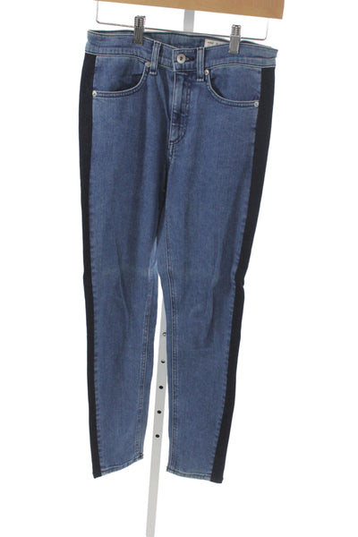 Rag & Bone Women Skinny Mid-Rise Blue Cotton Jeans Size 26