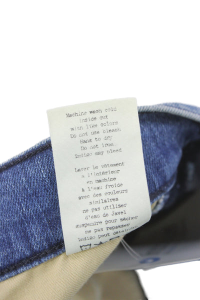 Rag & Bone Women Skinny Mid-Rise Blue Cotton Jeans Size 26