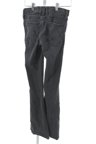 McGuire Women Flared Gray Cotton Jeans Size 25