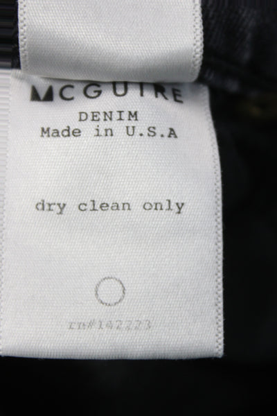McGuire Women Flared Gray Cotton Jeans Size 25