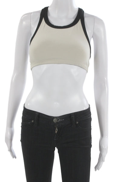 Vuori Women Beige Sports Bra Sleeveless Pullover Recycled Polyester Size XS
