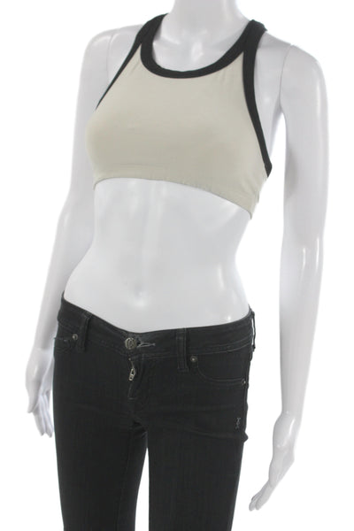 Vuori Women Beige Sports Bra Sleeveless Pullover Recycled Polyester Size XS