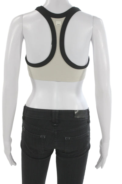 Vuori Women Beige Sports Bra Sleeveless Pullover Recycled Polyester Size XS