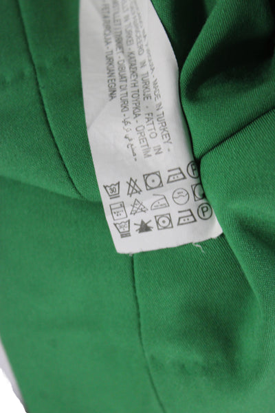 Zara Women Chino Shorts Green Zip Closure Size XS
