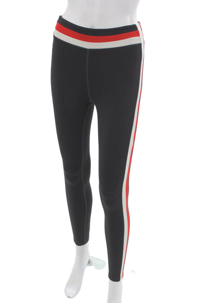 Splits59 Women Black Supplex Colorblock V-Neck Sleeveless Pants Set Size XS