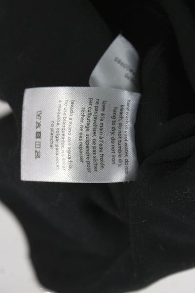 We Wore What Womens Romper Black V Neck Sleeveless Nylon Athleisure Size M
