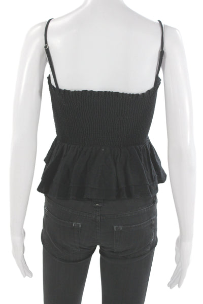 Zara Women Black Sleeveless Tank Top Casual Size S