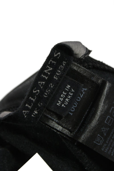Allsaints Womens Black Polyurethane Jeggings Size 2