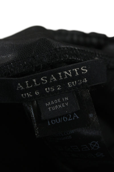 Allsaints Womens Black Jeggings Size 2