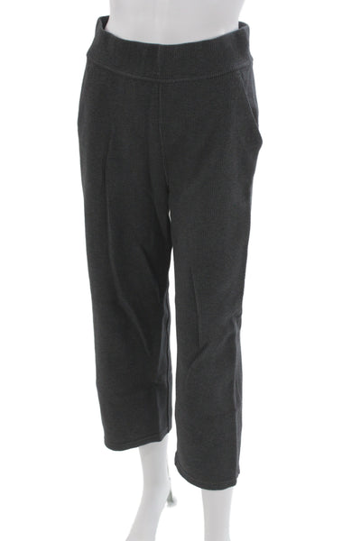 Lululemon Women Capri Pants Gray Cotton Blend Pull On Size 6
