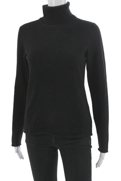 Magaschoni Collection Women Cashmere Turtleneck Sweater Black Size S