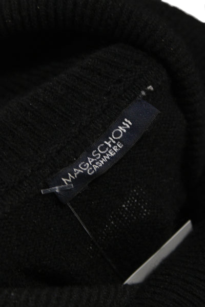 Magaschoni Collection Women Cashmere Turtleneck Sweater Black Size S