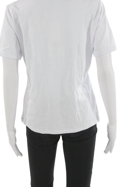 Alexa Chung for Madewell Women White Cotton T-Shirt Short Sleeve Size L