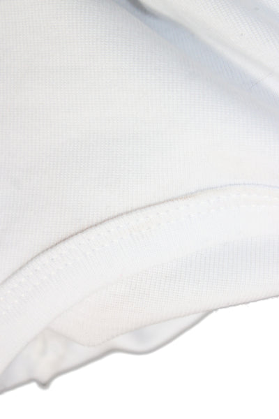 Alexa Chung for Madewell Women White Cotton T-Shirt Short Sleeve Size L