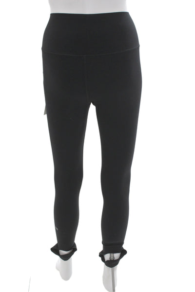 Splits 59 Women Ankle Leggings Black Nylon Blend Athletic Size M