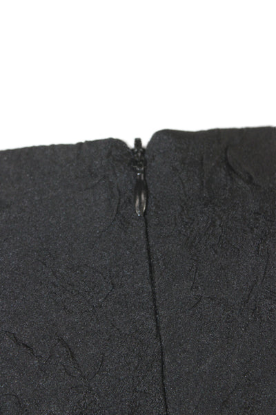 Foundry Mews Womens Black Shift Dress Long Sleeve Knee Length Size S
