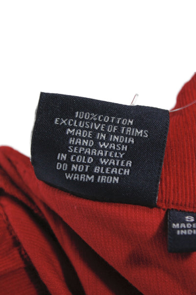 Madison Mathews Womens Red A-Line Maxi Skirt 100% Cotton Size S