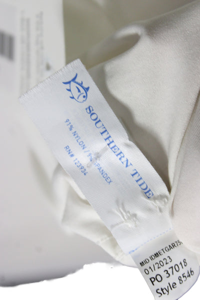 Southern Tide Mens Long Sleeves Button Down Shirt White Size Large