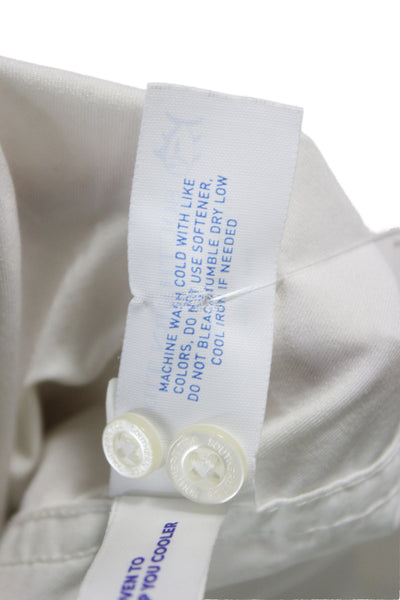 Southern Tide Mens Long Sleeves Button Down Shirt White Size Large