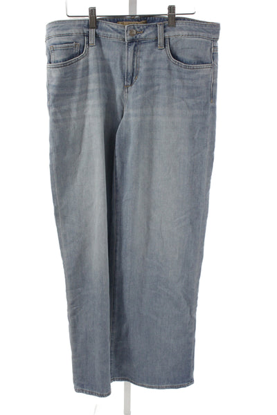 Joes Jeans Women Wide-Leg Blue High-Rise Cotton Jeans Size 31