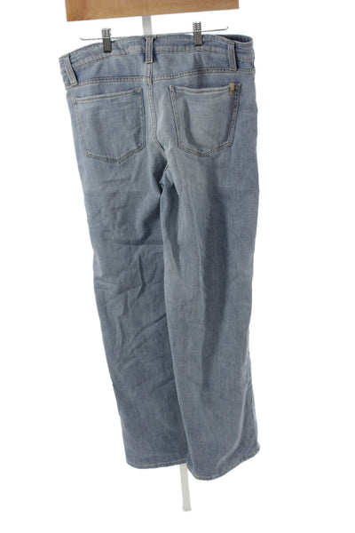 Joes Jeans Women Wide-Leg Blue High-Rise Cotton Jeans Size 31