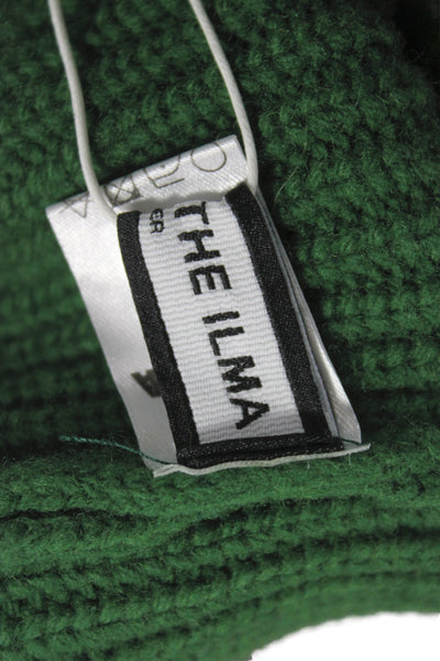 Theilma Women Merino Green Vest Toggle Nautical Size One