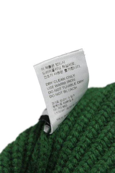 Theilma Women Merino Green Vest Toggle Nautical Size One