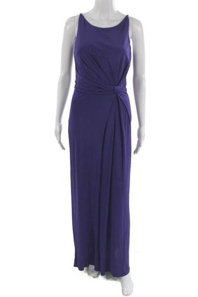 Robert Rodriguez Black Label Women Purple Maxi Dress Sleeveless Zip Size XS