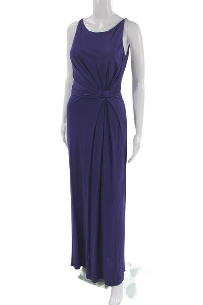Robert Rodriguez Black Label Women Purple Maxi Dress Sleeveless Zip Size XS