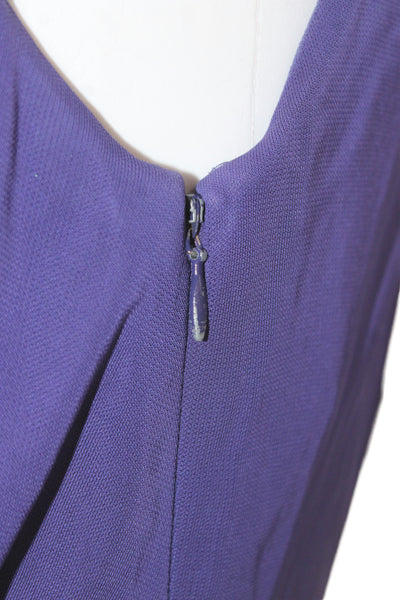 Robert Rodriguez Black Label Women Purple Maxi Dress Sleeveless Zip Size XS
