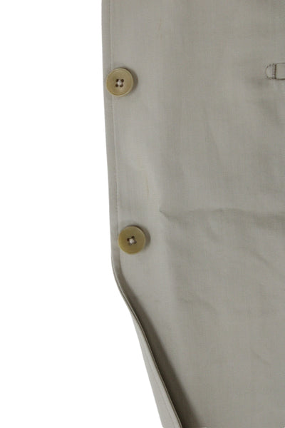 Theory Mens Beige Cotton Blazer Button Closure Size 40