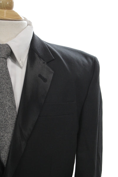 Marc By Marc Jacobs Mens Tuxedo Suit Jacket Black Wool Button Size L