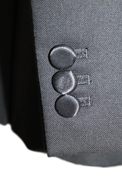 Marc By Marc Jacobs Mens Tuxedo Suit Jacket Black Wool Button Size L