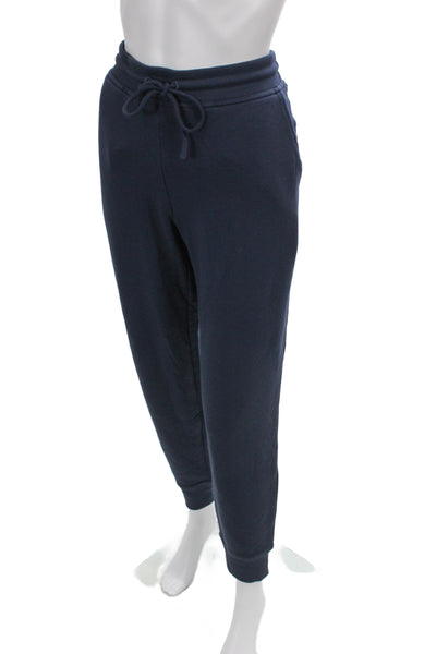 Vineyard Vines Women Blue Rayon Drawstring Jogger Pants Size S