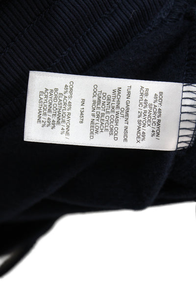 Vineyard Vines Women Blue Rayon Drawstring Jogger Pants Size S