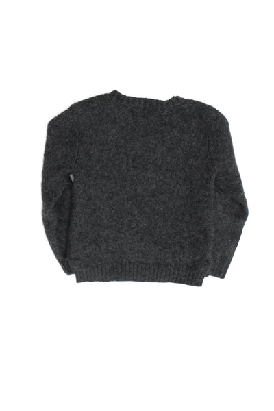 Stella McCartney Kids Kids Round Neck Long Sleeves Pullover Sweater Gray Size 4