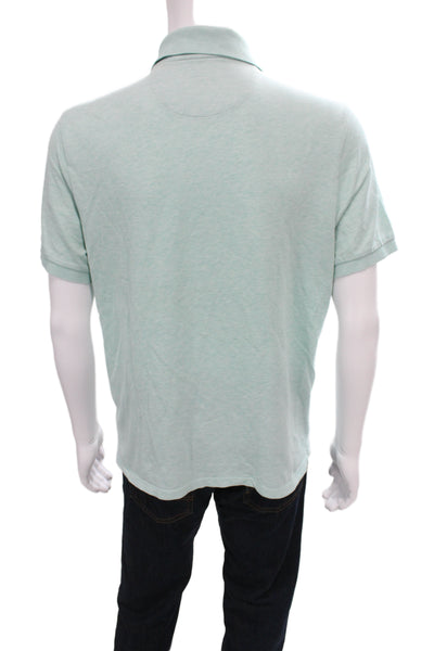 Vineyard Vines Mens Green Nautical Short Sleeve Polo Size M