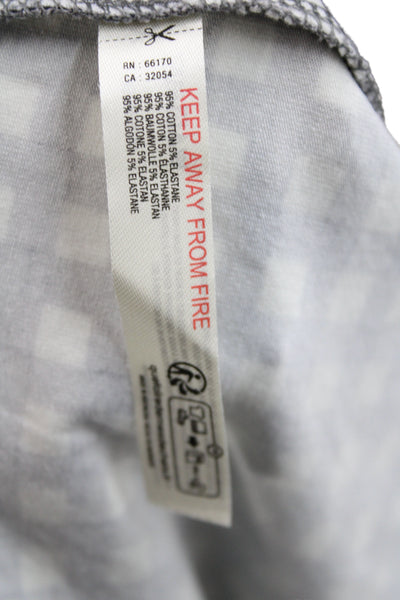 FP Movement Women Wrap Gingham Check Cotton Skort Gray Zip Size M