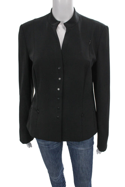 Carlisle Women Basic Jacket Black Polyester Long Sleeve Professional Size 8