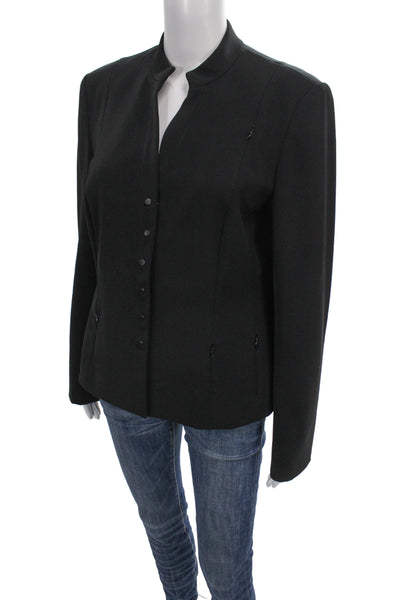 Carlisle Women Basic Jacket Black Polyester Long Sleeve Professional Size 8