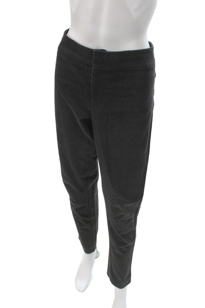 Ecru Women Gray Dress Pants Cotton Blend Pull On Inseam 28 Size 6