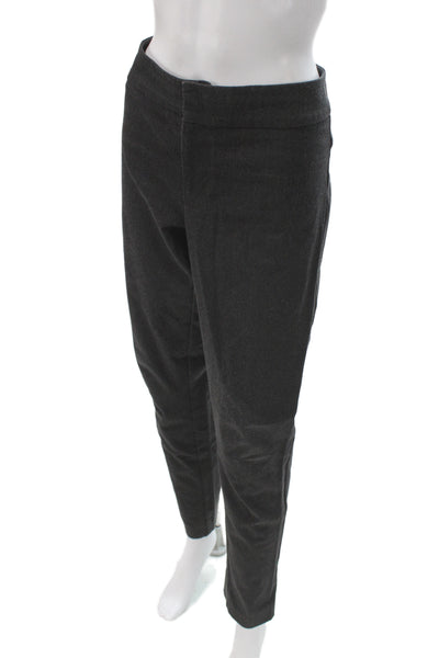 Ecru Women Gray Dress Pants Cotton Blend Pull On Inseam 28 Size 6